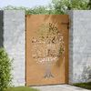 vidaXL aiav&auml;rav 85 x 150 cm corten terasest, puudisainiga