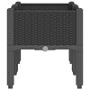 vidaXL jalgadega taimekast, must, 80 x 40 x 42 cm, PP