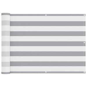 vidaXL R&otilde;du Eesriie Helehall ja valge 75 x 800 cm PU kaetud Oxford alu