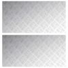 vidaXL Astme katte Ristk&uuml;lik 2 pcs H&otilde;bedane 100 x 50 cm Alumiinium