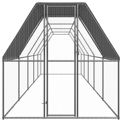 vidaXL kanapuur, 2 x 10 x 2 m, tsingitud teras