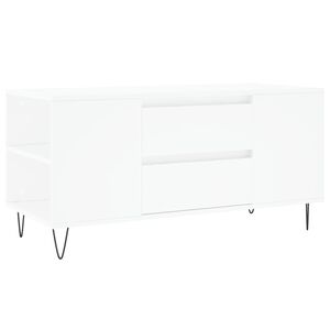 vidaXL kohvilaud, valge, 102 x 44,5 x 50 cm, tehispuit