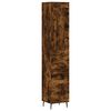 vidaXL k&otilde;rge kapp, suitsutatud tamm, 34,5x34x180 cm, tehispuit