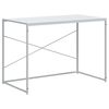 vidaXL arvutilaud, valge 110x60x70 cm tehispuit