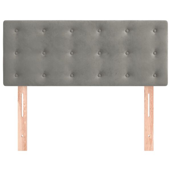 vidaXL voodipeats, helehall, 90x5x78/88 cm, samet