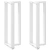 vidaXL baarilaua jalad T-kujulised 2 tk, valged, 40 x 35 x (110-111) cm, teras