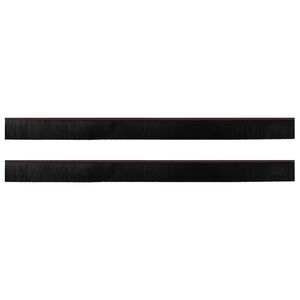 vidaXL Isekleebivad Uksed Brush Seibid 2 pcs Pruun 100 cm