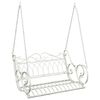 vidaXL Kiikpink Teras 109 x 75 x 59 cm Antikvalge