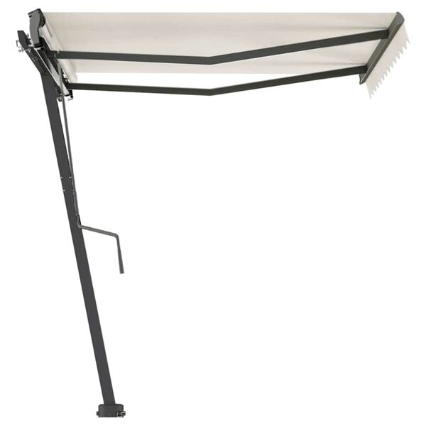 vidaXL iseseisev k&auml;sitsi sisset&otilde;mmatav varikatus 300x250 cm kreemjas