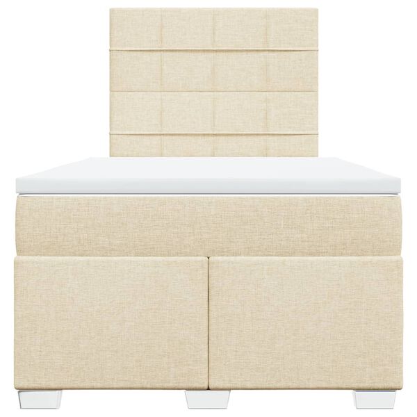 vidaXL kontinentaalvoodi madratsi, kreemjas, 120x190 cm, kangas