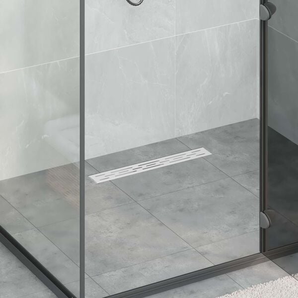 vidaXL Du&scaron;i &auml;ravool joondumisega H&otilde;bedane 50 cm Roostevaba teras 304