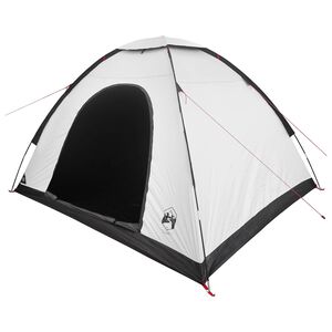 vidaXL Telkimise telk katusega Valge Mustate 275 x 215 x 125 cm