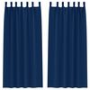 vidaXL Kardinad rõngastega 2 pcs Tumesinine 225 x 140 cm Polüester