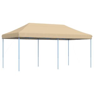 vidaXL kokkupandav pop-up peotelk, beež, 580x292x315 cm