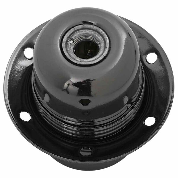 vidaXL Lambihoidjad 2 tk L&auml;ikiv must E27