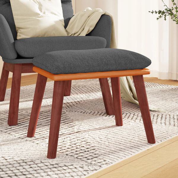 vidaXL jalapink, tumehall, 45x29,5x35 cm, kangas ja kunstnahk