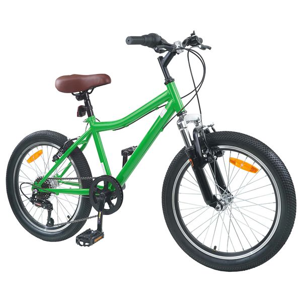 vidaXL Laste Bike 20 Tolli 6-Speed vanuses 6-11 aastat Roheline