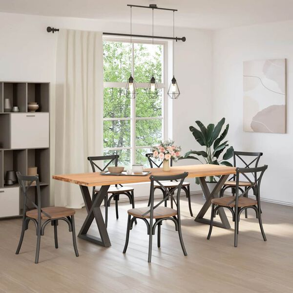 vidaXL söögilaua jalad 2 tk, antratsiithall, 80 x (72-73,3) cm, teras