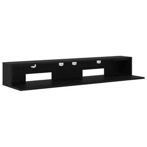 vidaXL Stuudio laud Must tamm 152 x 36 x 19,5 cm Tehispuit