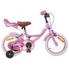 vidaXL Laste Bike 12 Tolli 2-4 aastat vana Hele roosa