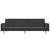 vidaXL 2-kohaline diivanvoodi, tumehall, kangas