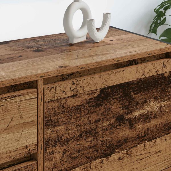 vidaXL Telerikapp sahtliga Vana puit 100 x 36 x 49.5 cm Tehispuit