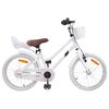 vidaXL Laste Bike 18 Tolli 5-7 aastastele Valge