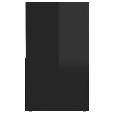 vidaXL telerikapp, kõrgläikega must, 149 x 30 x 52 cm, puitlaastplaat