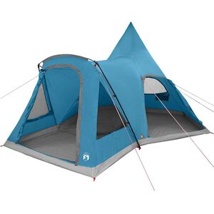 vidaXL Teepee telk Sinine 545 x 450 x 295 cm 185T pol&uuml;ester PU kattega