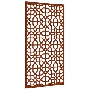 vidaXL aia seinakaunistus, 105x55 cm, Corteni teras, mauri disain