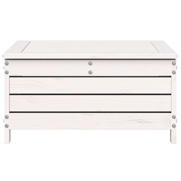 vidaXL aia jalapink, valge, 62 x 63,5 x 32 cm, männipuit