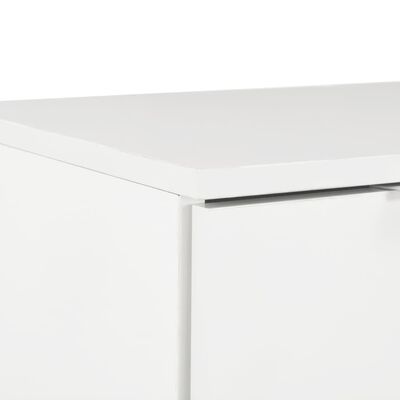 vidaXL puhvetkapp kõrgläikega valge 71 x 35 x 80 cm, puitlaastplaat