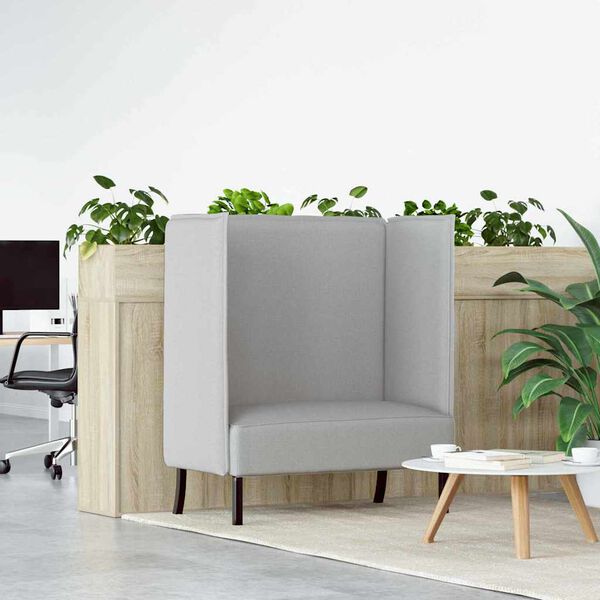 vidaXL K&otilde;rge seljatoega diivan 101cm Pilvehall kangas