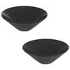 vidaXL valamud 2 tk, l&auml;ikiv must, &Oslash;42 x 14 cm, keraamilised