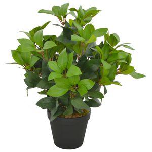 vidaXL kunsttaim loorberipuu potiga, roheline, 40 cm