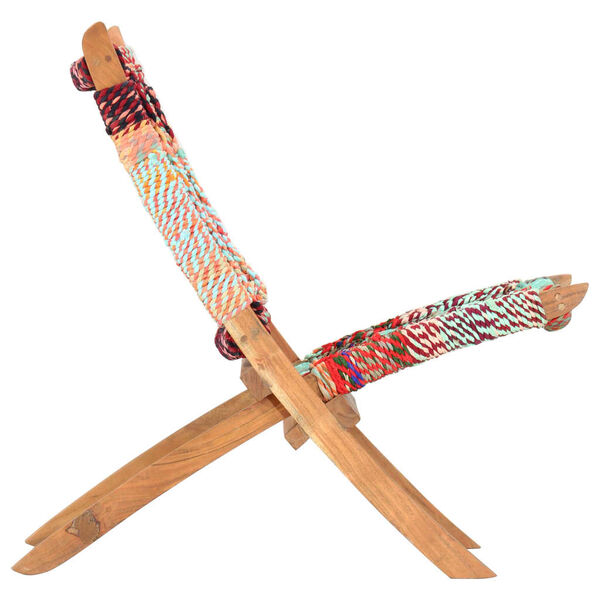 vidaXL kokkupandav Chindi tool, mitmev&auml;rviline, kangas