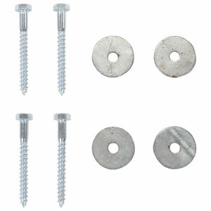vidaXL Muldade ankurdus 4 pcs H&otilde;bedane &Oslash;10 x 60 cm
