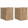 vidaXL Seinale kinnitatav &ouml;&ouml;tis 2 pcs Artisan tamm 33 x 34,5 x 43 cm