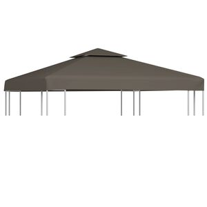vidaXL kahekordne varjualuse katus 310 g/m&sup2; 3 x 3 m, tumehall