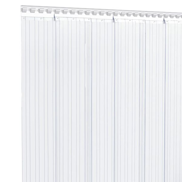 vidaXL uksekardin, l&auml;bipaistev, 300 mm x 1,6 mm 10 m, PVC