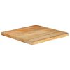 vidaXL lauaplaat, 80 x 80 x 3,8 cm, naturaalsete servadega, mangopuit
