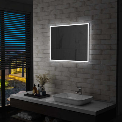 vidaXL vannitoa LED-seinapeegel 80 x 60 cm