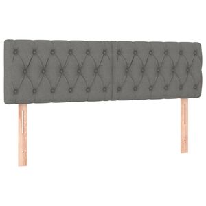 vidaXL voodipeatsid 2 tk, tumehall, 72x7x78/88 cm, kangas