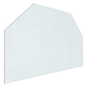 vidaXL Kaminaklaasi plaat L&auml;bipaistev 80 x 50 cm Klaas