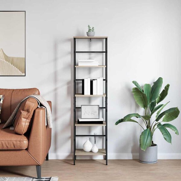 vidaXL Raamatukapp Sonoma tamm 40 x 29,5 x 149 cm Tehispuit