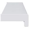 vidaXL Akna aluskate Valge 80 x 15 x 4,5 cm PVC
