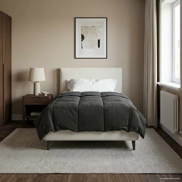 vidaXL Suvised teki Rapistatud Antratsiit 155 x 220 cm Mikrokiud