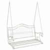 vidaXL Kiikpink Teras 115 x 61 x 63 cm Antikvalge