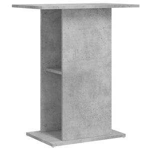 vidaXL akvaariumialus, betoon, hall, 60,5 x 36 x 72,5 cm, t&ouml;&ouml;deldud puit