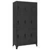 vidaXL lukustatav hoiukapp, antratsiithall, 90 x 45 x 180 cm, teras